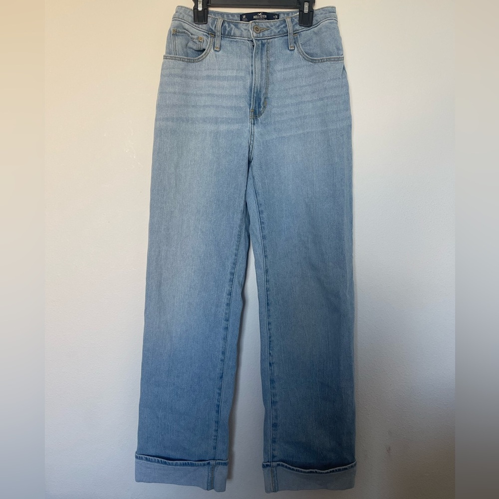 Women’s hollister ultra-rise dad jeans light denim wash